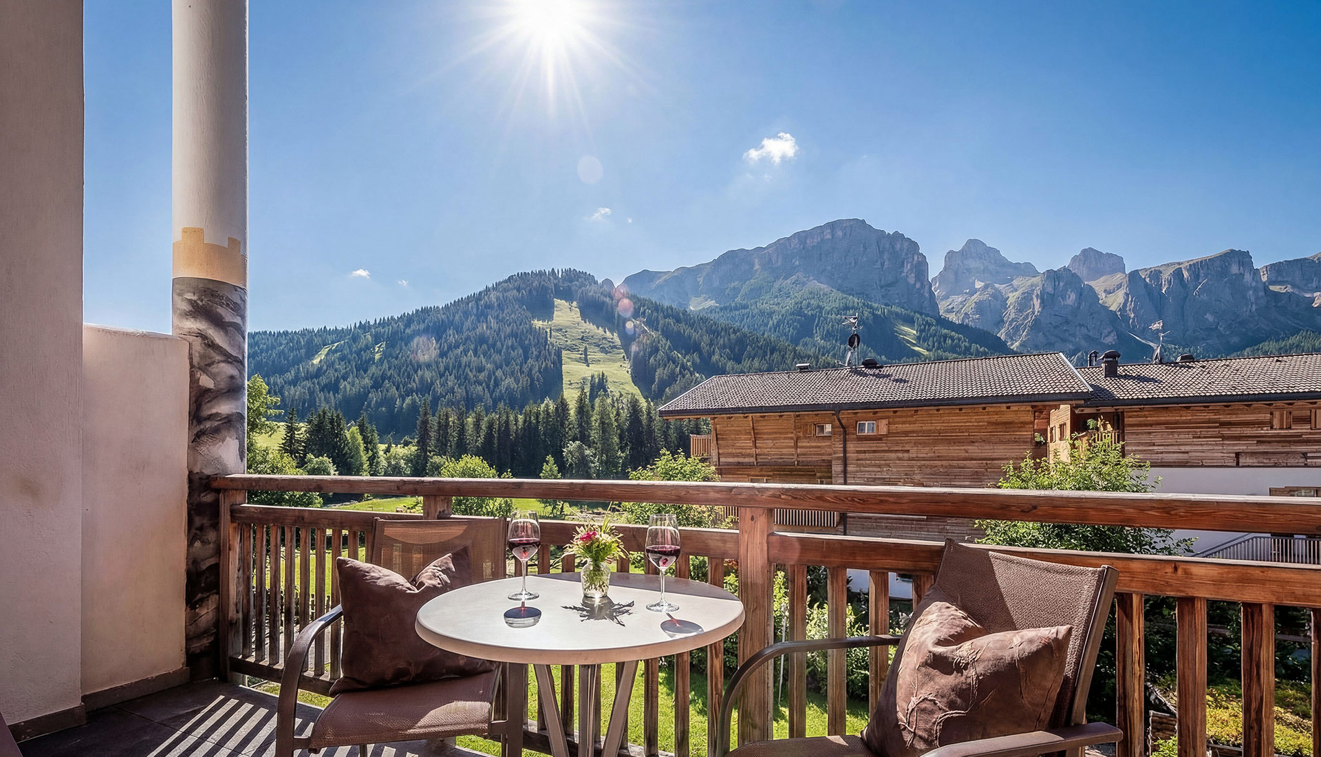 Ferienwohnung Corvara Sommer