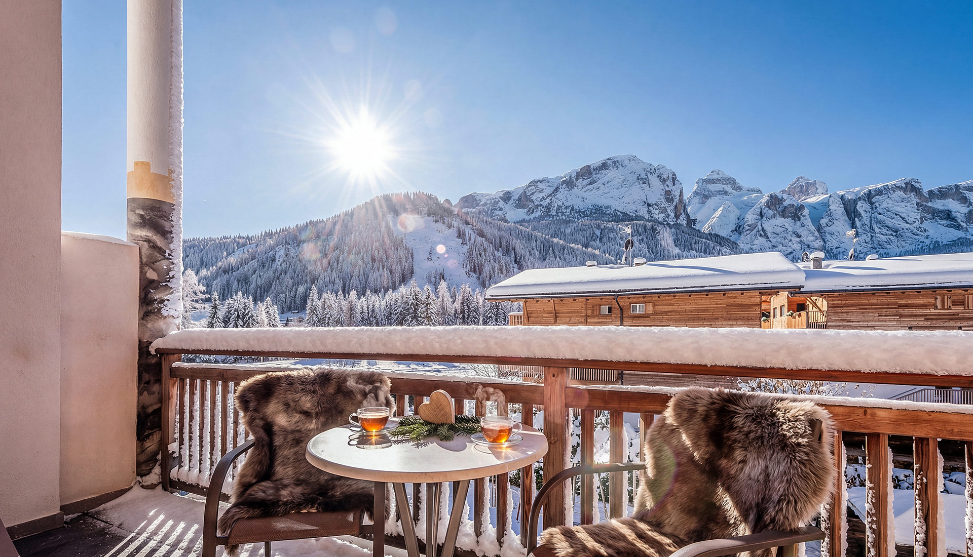 Ferienwohnung Corvara Winter