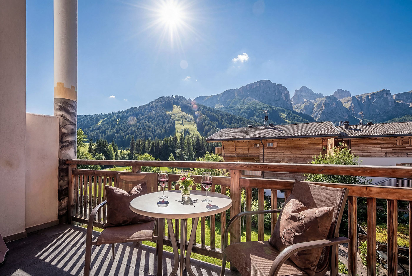 Unterkunft Corvara Dolomiten Sommer